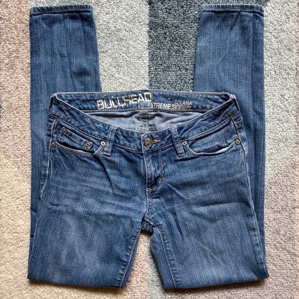 Bullhead Solana Extreme Skinny Denim Jean 1 Short
